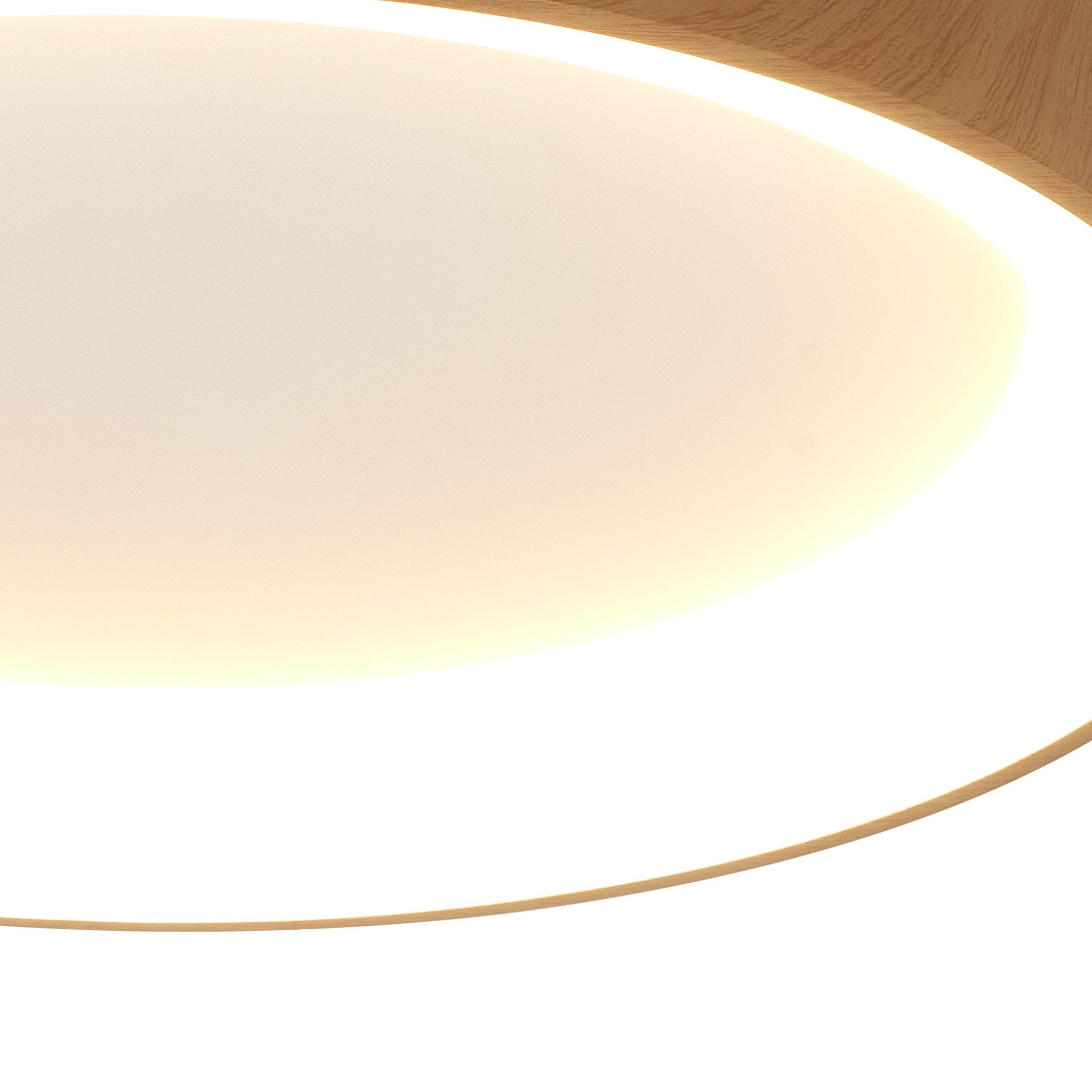 Mantra Niseko II 65cm Ring Ceiling Light - Wood
