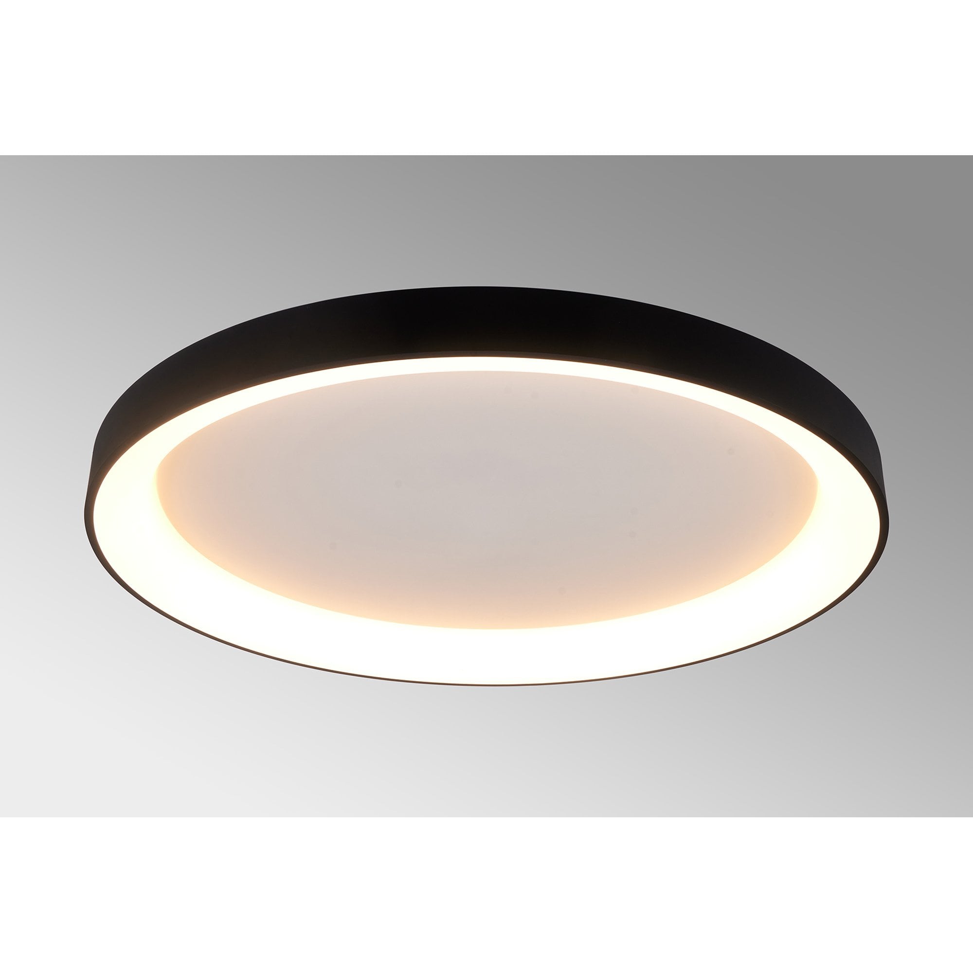 Mantra Niseko II 90cm Ring Ceiling Light - Black