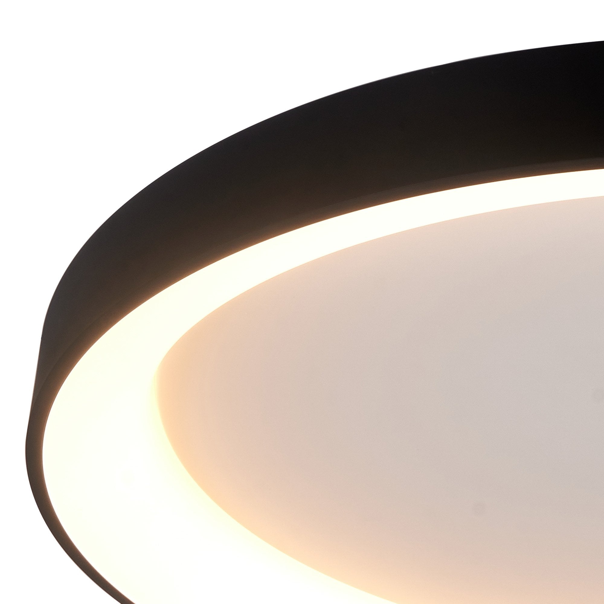 Mantra Niseko II 90cm Ring Ceiling Light - Black