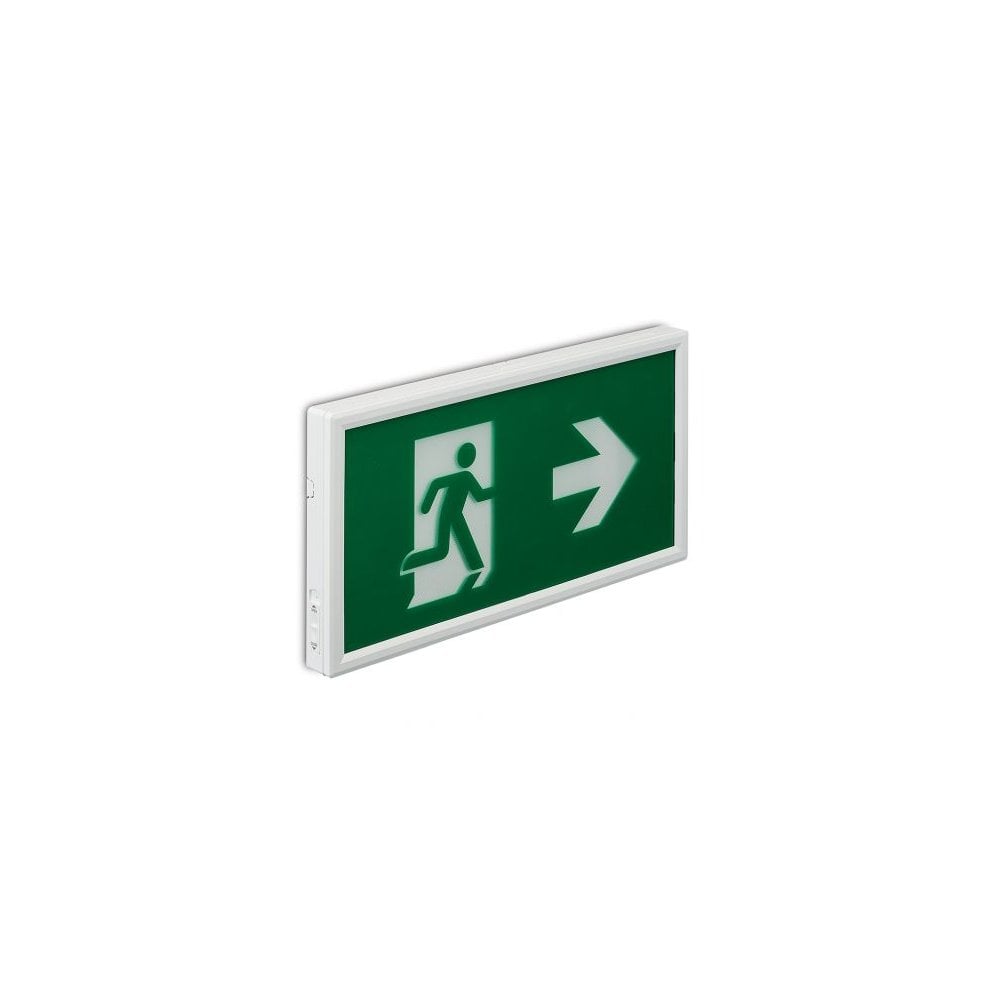 Collingwood Salvus Emergency Exit Box Legend - Arrow Right - Label Only