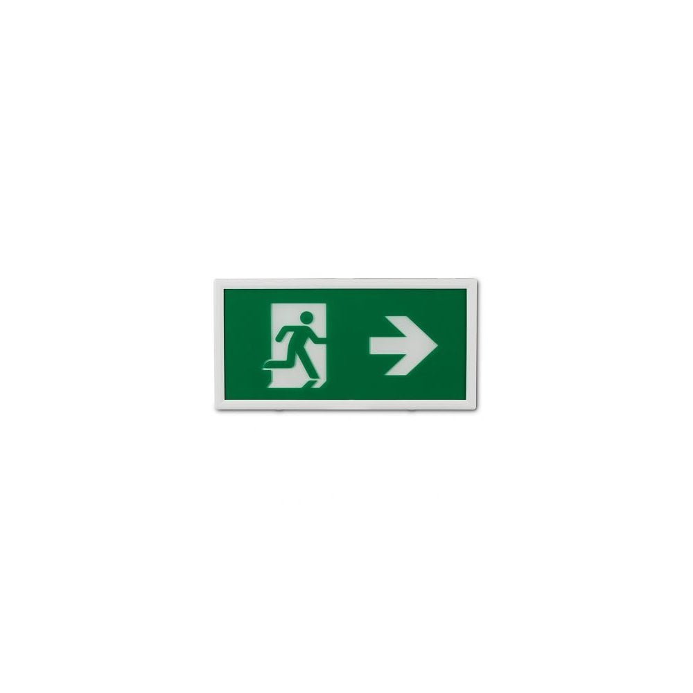 Collingwood Salvus Emergency Exit Box Legend - Arrow Right - Label Only