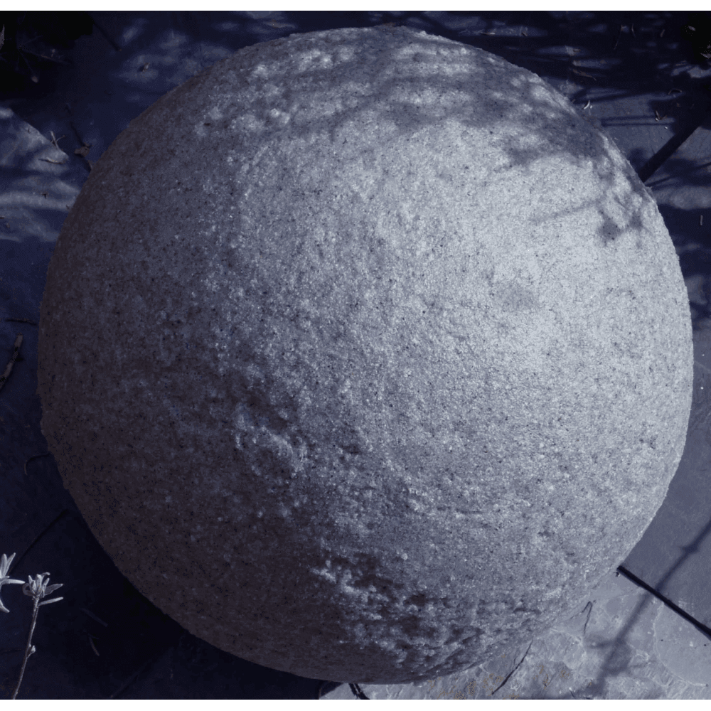 Stone Globe Spherical Garden Light - Granite - Low Voltage