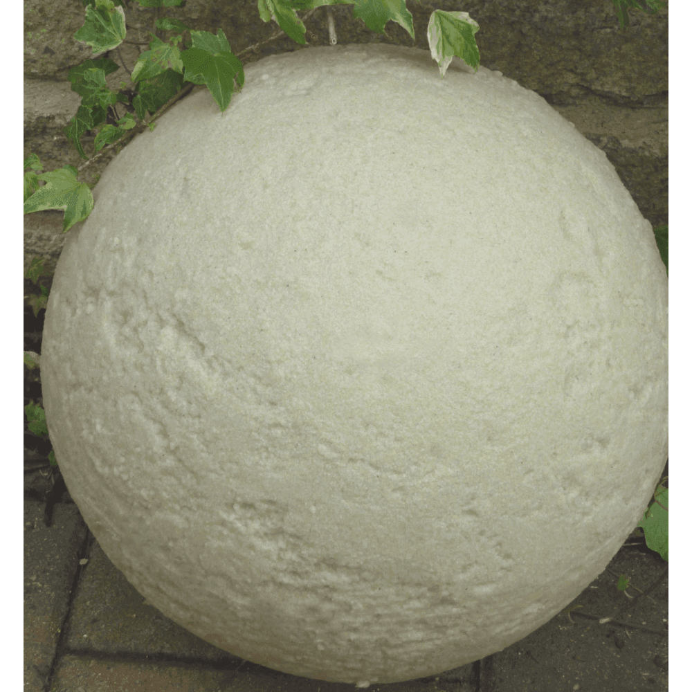 Stone Globe Spherical Garden Light - Bath Stone - Low Voltage