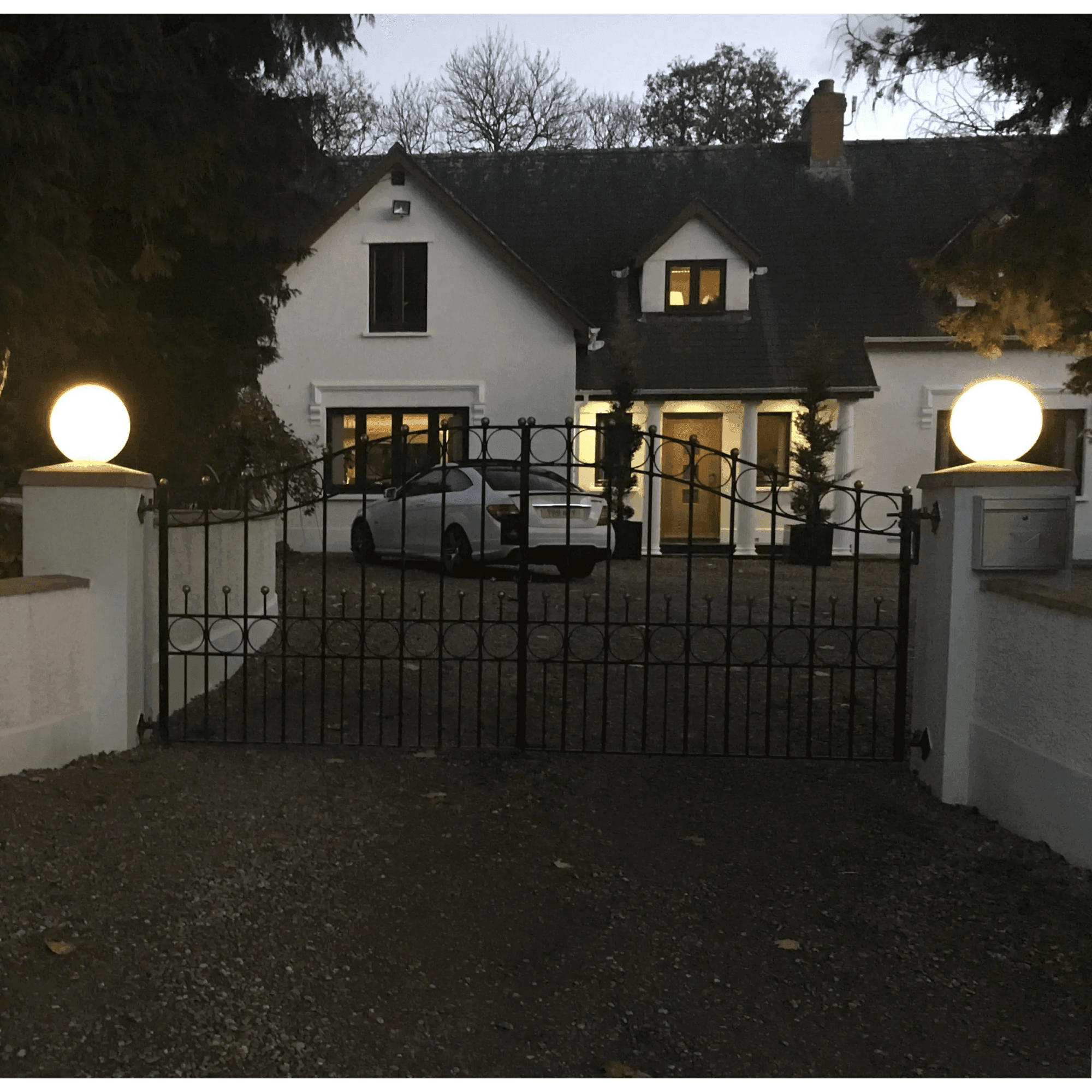 Stone Globe Spherical Garden Light - Portland Stone - Low Voltage