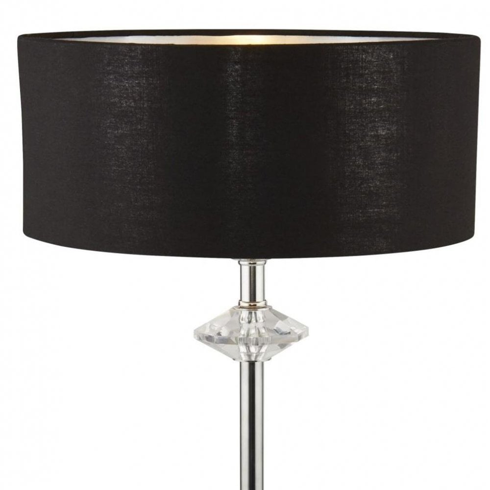 Searchlight Odsey Table Lamp - Black & Chrome