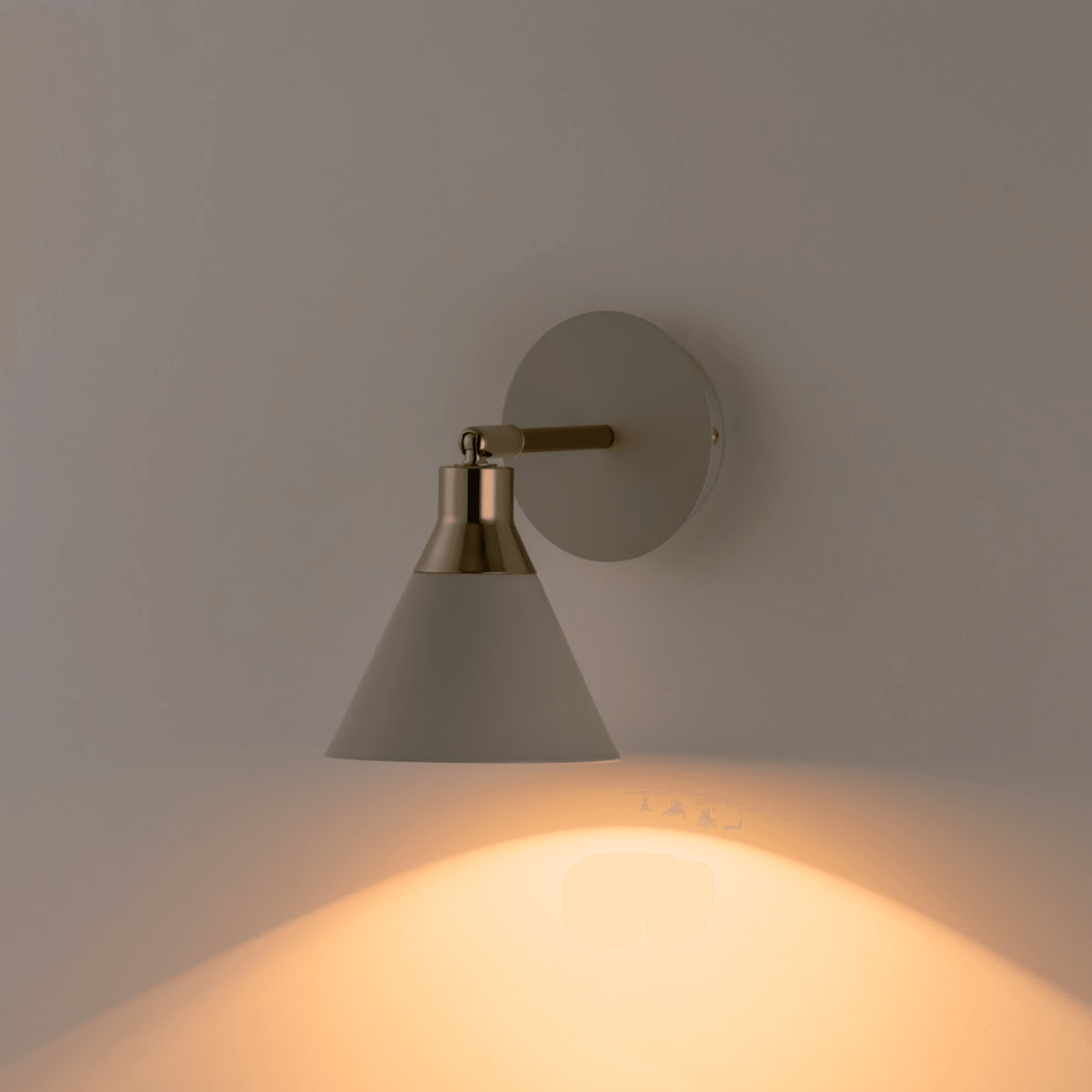 houseof. Cone Wall Light - Sand Grey