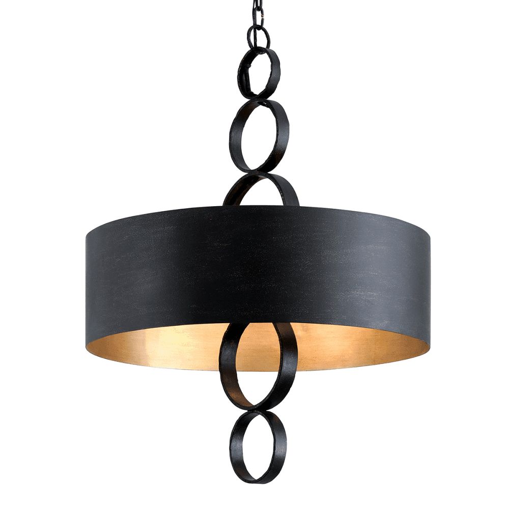 Troy Rivington 6 Light Pendant - Charred Copper