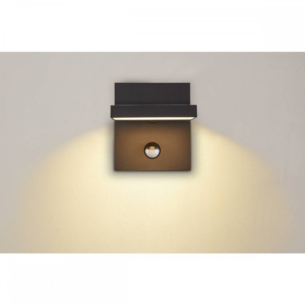 SLV Abridor Outdoor LED Wall Light with Sensor - Anthracite - Mains