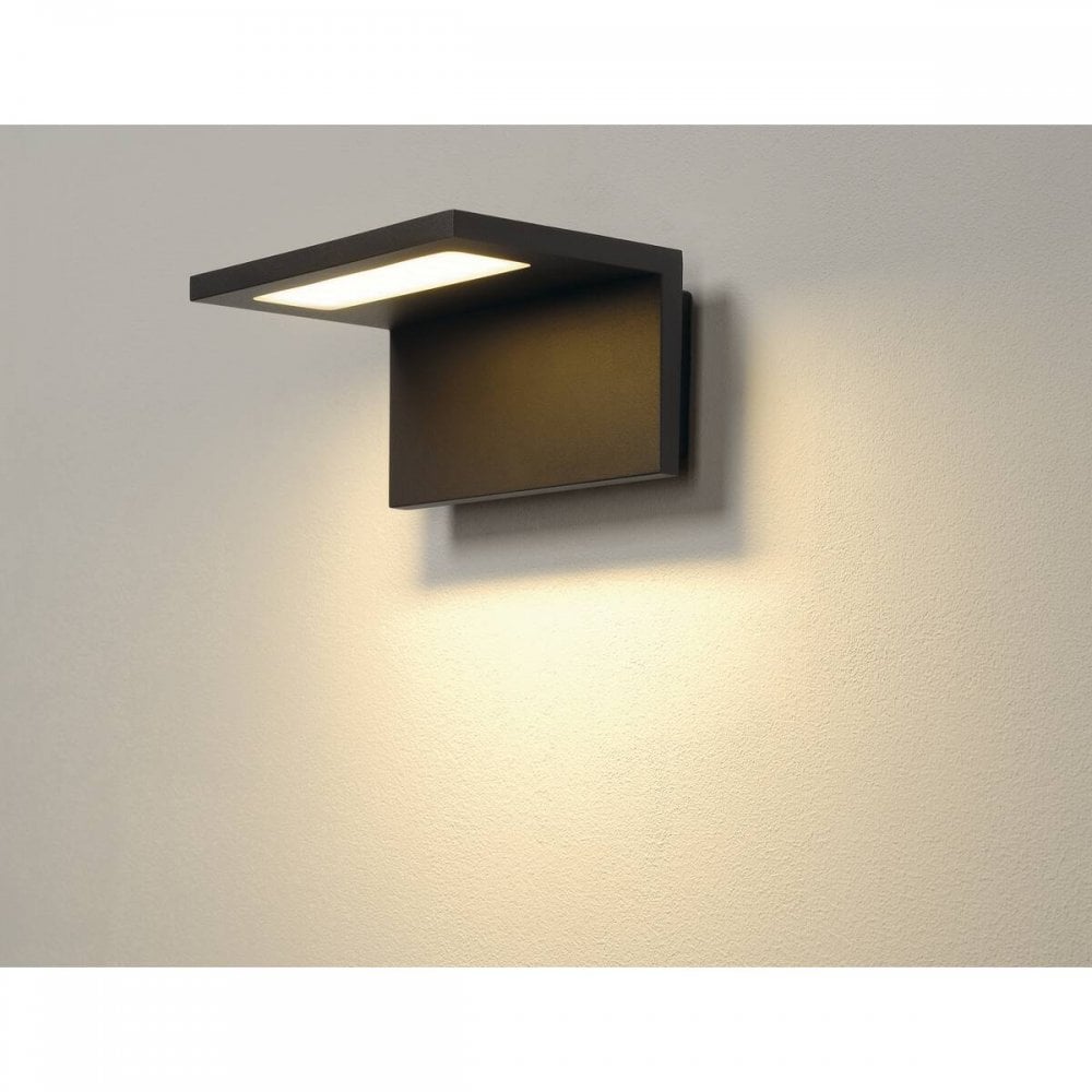 SLV Angolux Outdoor LED Wall Light - Anthracite - Mains