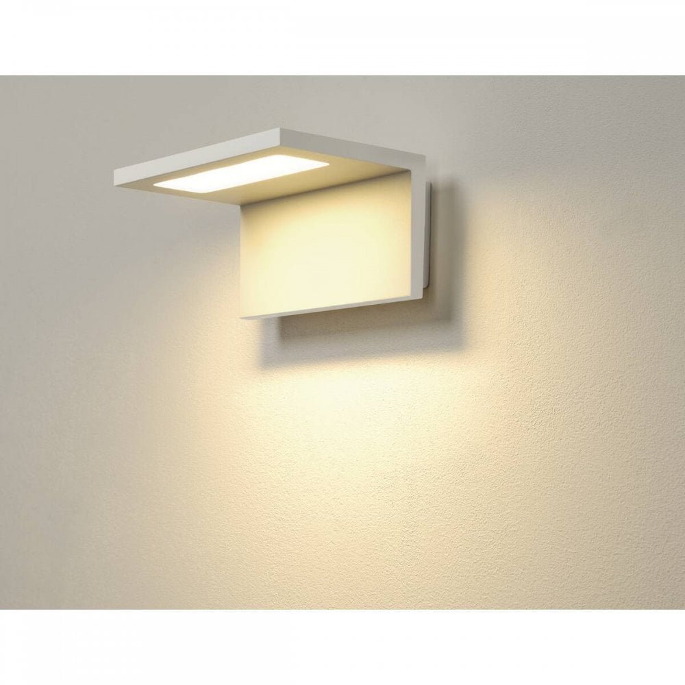 SLV Angolux Outdoor LED Wall Light - White - Mains