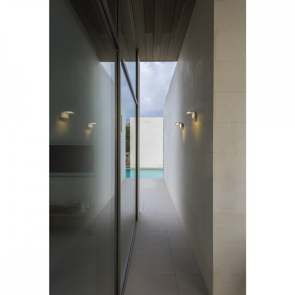 SLV Angolux Outdoor LED Wall Light - White - Mains