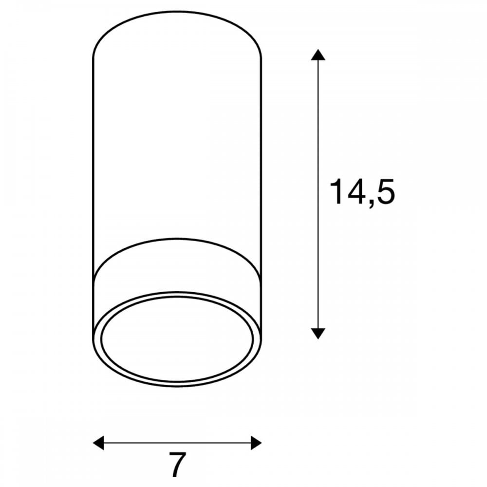 SLV Astina Ceiling Light - Black