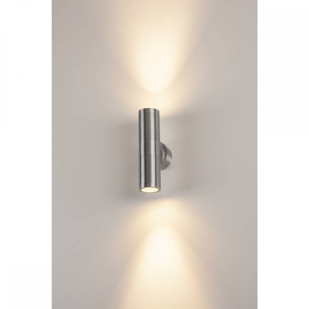 SLV Astina Up & Down Outdoor Wall Light - Aluminium - Mains