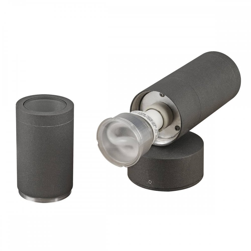 SLV Astina Up & Down Outdoor Wall Light - Anthracite - Mains