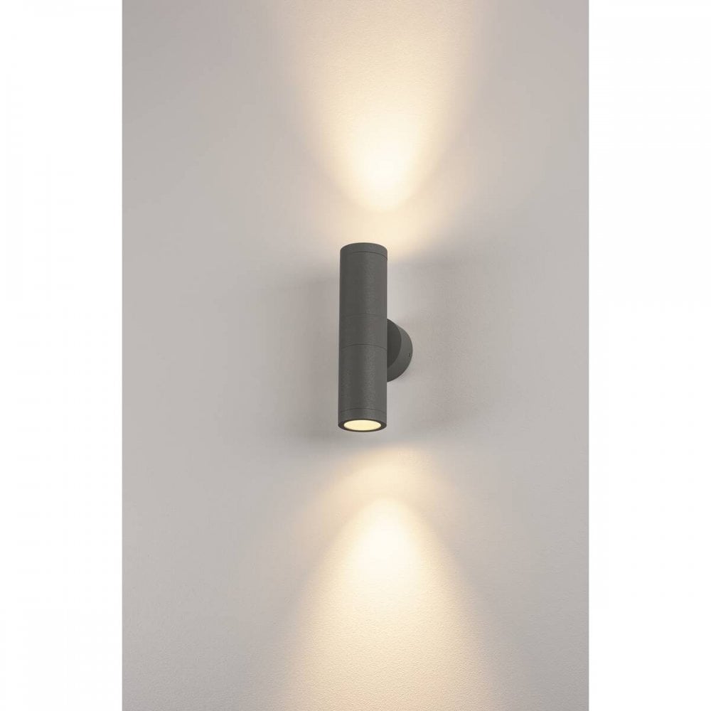 SLV Astina Up & Down Outdoor Wall Light - Anthracite - Mains