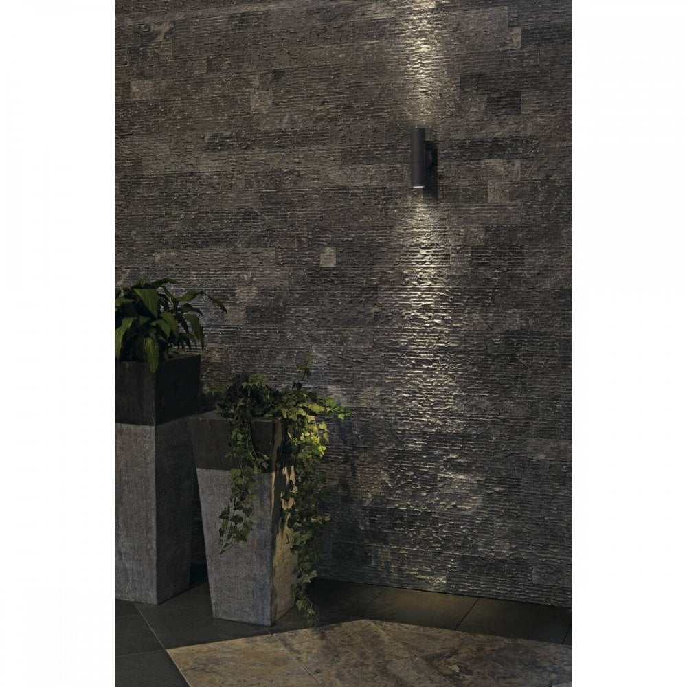 SLV Astina Up & Down Outdoor Wall Light - Anthracite - Mains