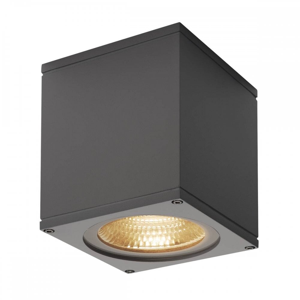 SLV Big Theo Outdoor LED Ceiling Light - Anthracite - Mains