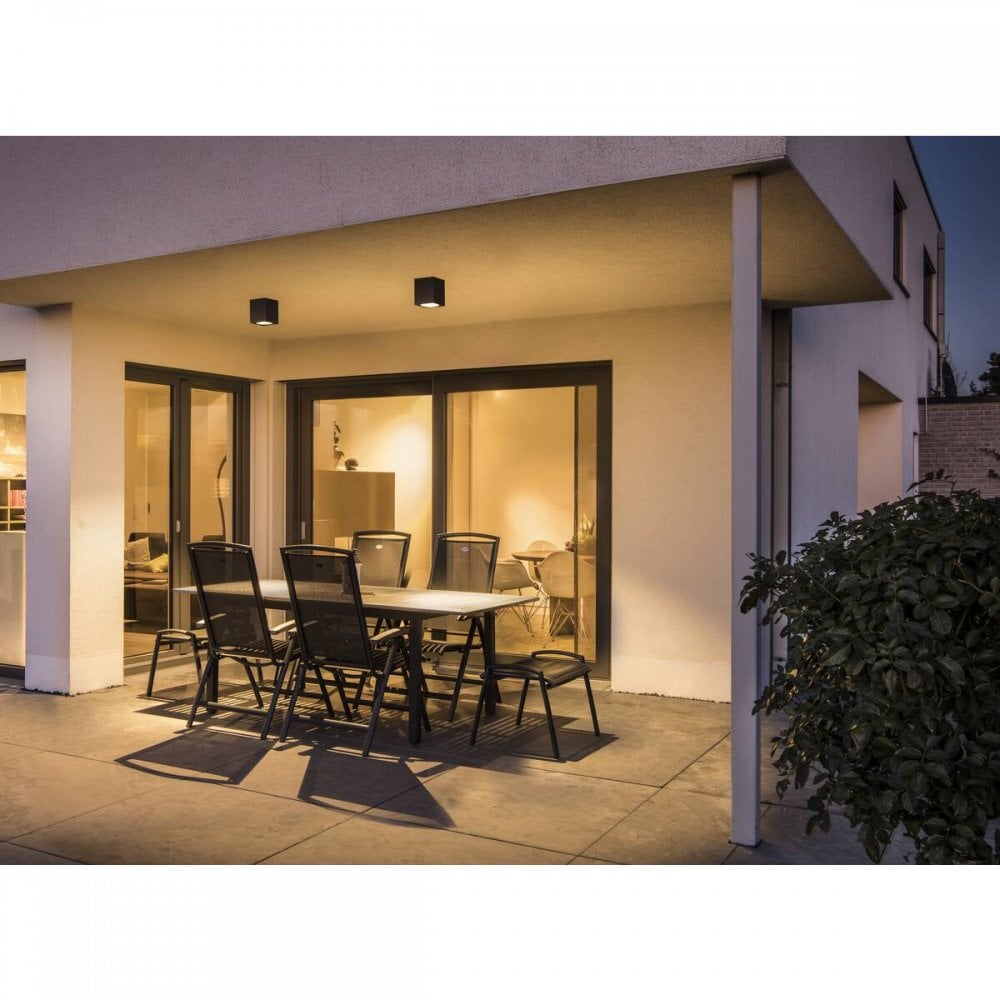 SLV Big Theo Outdoor LED Ceiling Light - Anthracite - Mains