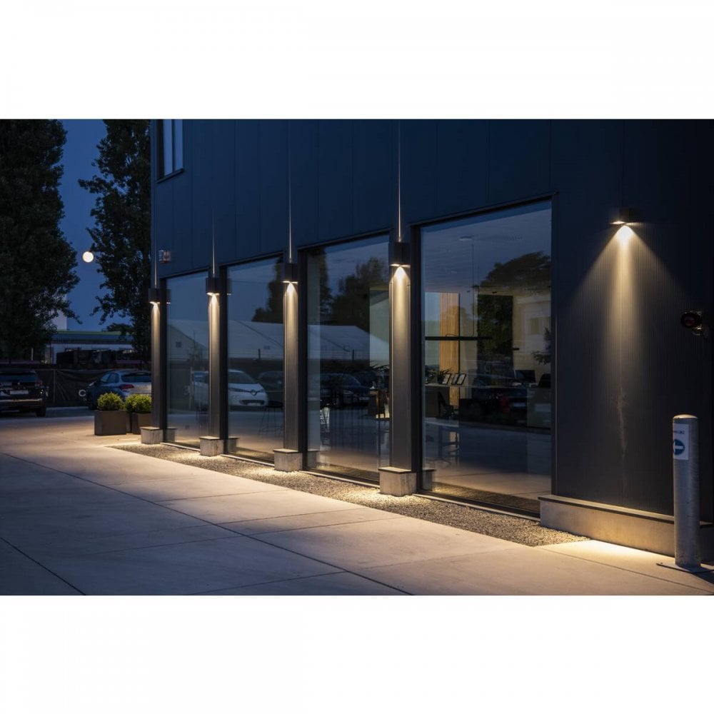 SLV Big Theo Outdoor Beam Up/Flood Down LED Wall Light - Anthracite - Mains