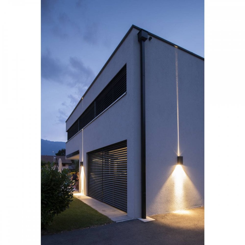 SLV Big Theo Outdoor Beam Up/Flood Down LED Wall Light - Anthracite - Mains