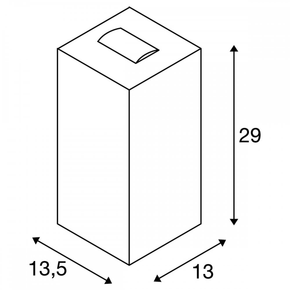 SLV Big Theo Outdoor Beam Up/Flood Down LED Wall Light - Anthracite - Mains