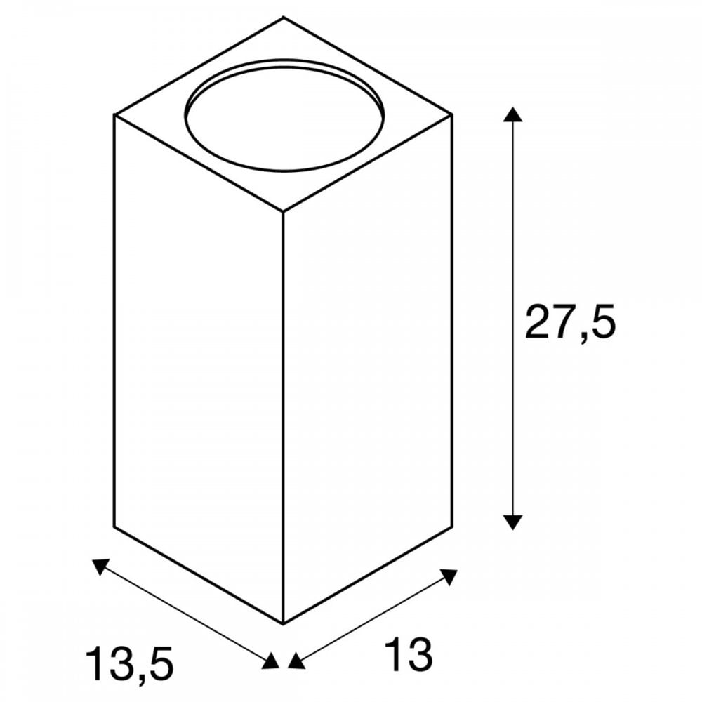 SLV Big Theo Outdoor Flood Up/Down LED Wall Light - Anthracite - Mains