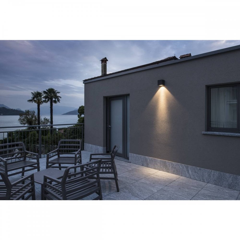 SLV Big Theo Outdoor Flood Down LED Wall Light - Anthracite - Mains