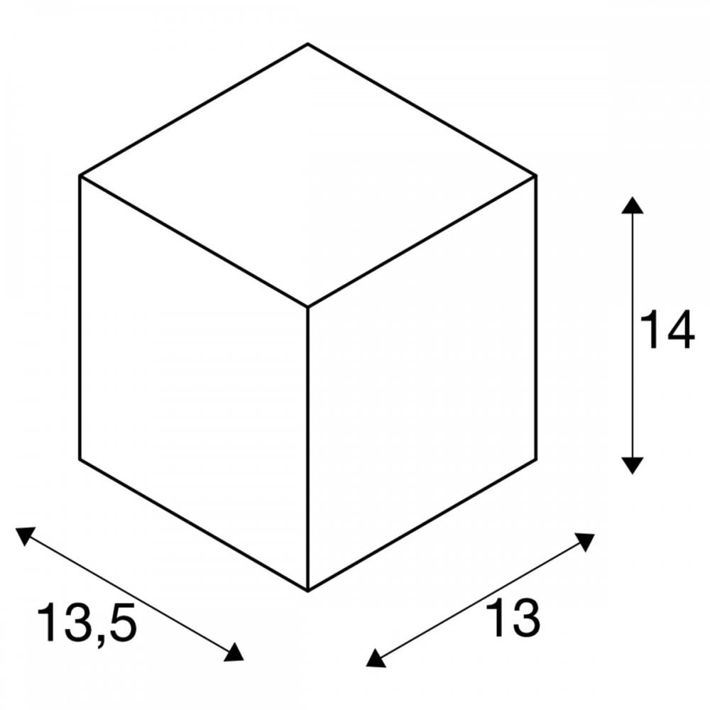 SLV Big Theo Outdoor Flood Down LED Wall Light - Anthracite - Mains