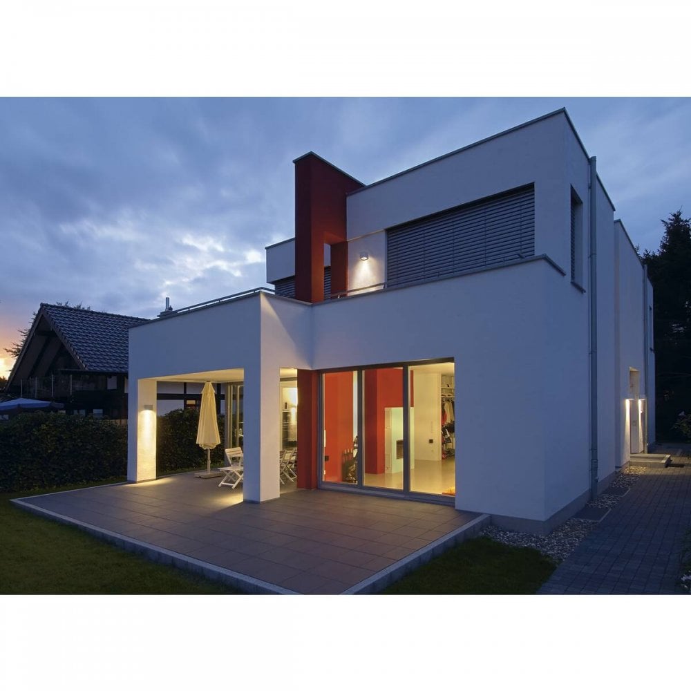 SLV Big Theo Outdoor Wall Light - Silver-Grey - Mains