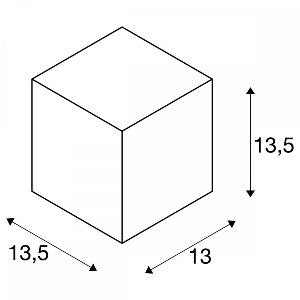 SLV Big Theo Outdoor Wall Light - Silver-Grey - Mains