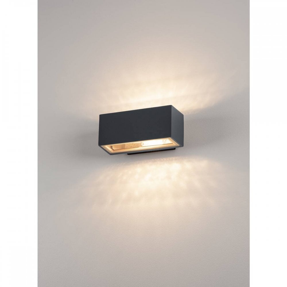 SLV Box Outdoor Up/Down Wall Light - Anthracite - Mains