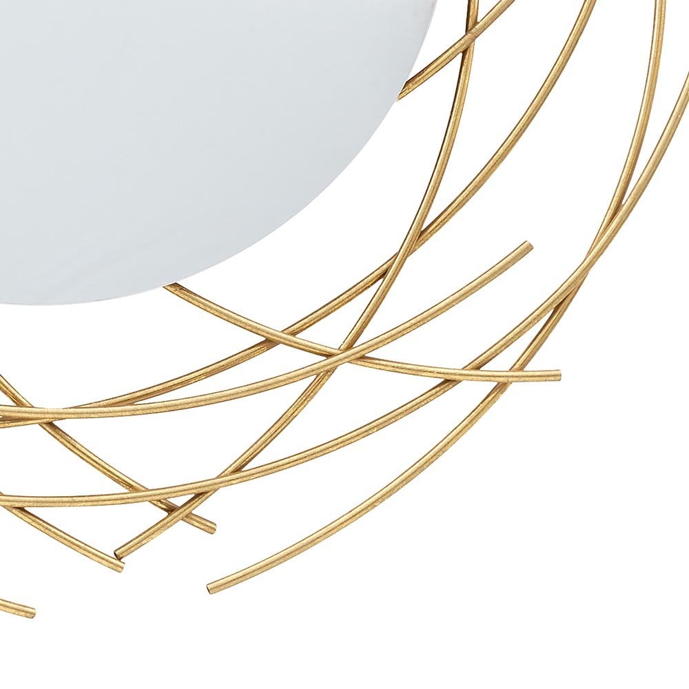 Mura Orrong Round Wall Mirror - Satin Gold