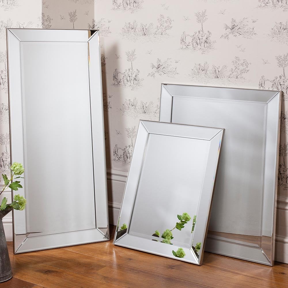 Mura Armdale Small Rectangle Wall Mirror - Champagne Gold