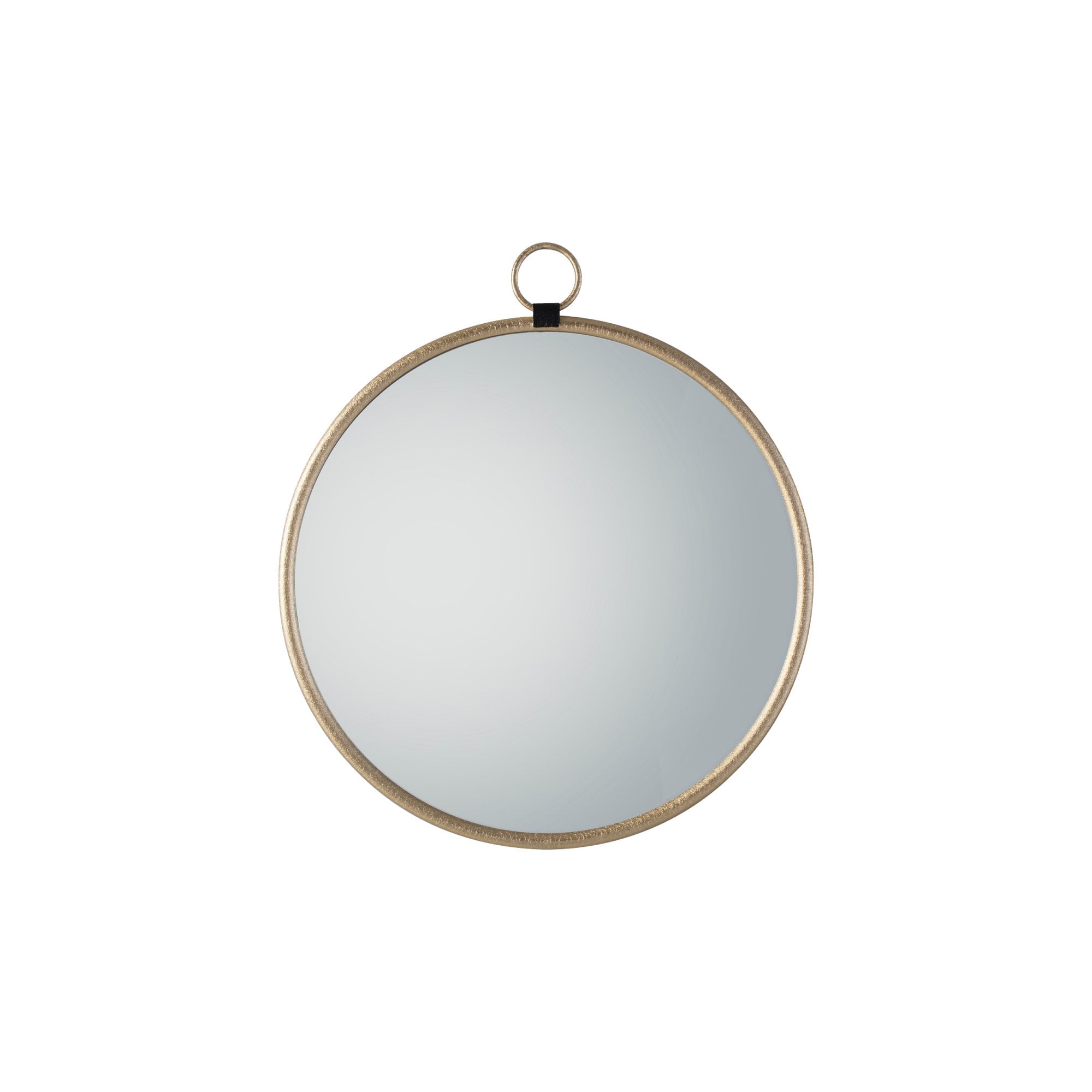 Mura Tonkin Large Round Hanging Loop Wall Mirror - Satin Gold