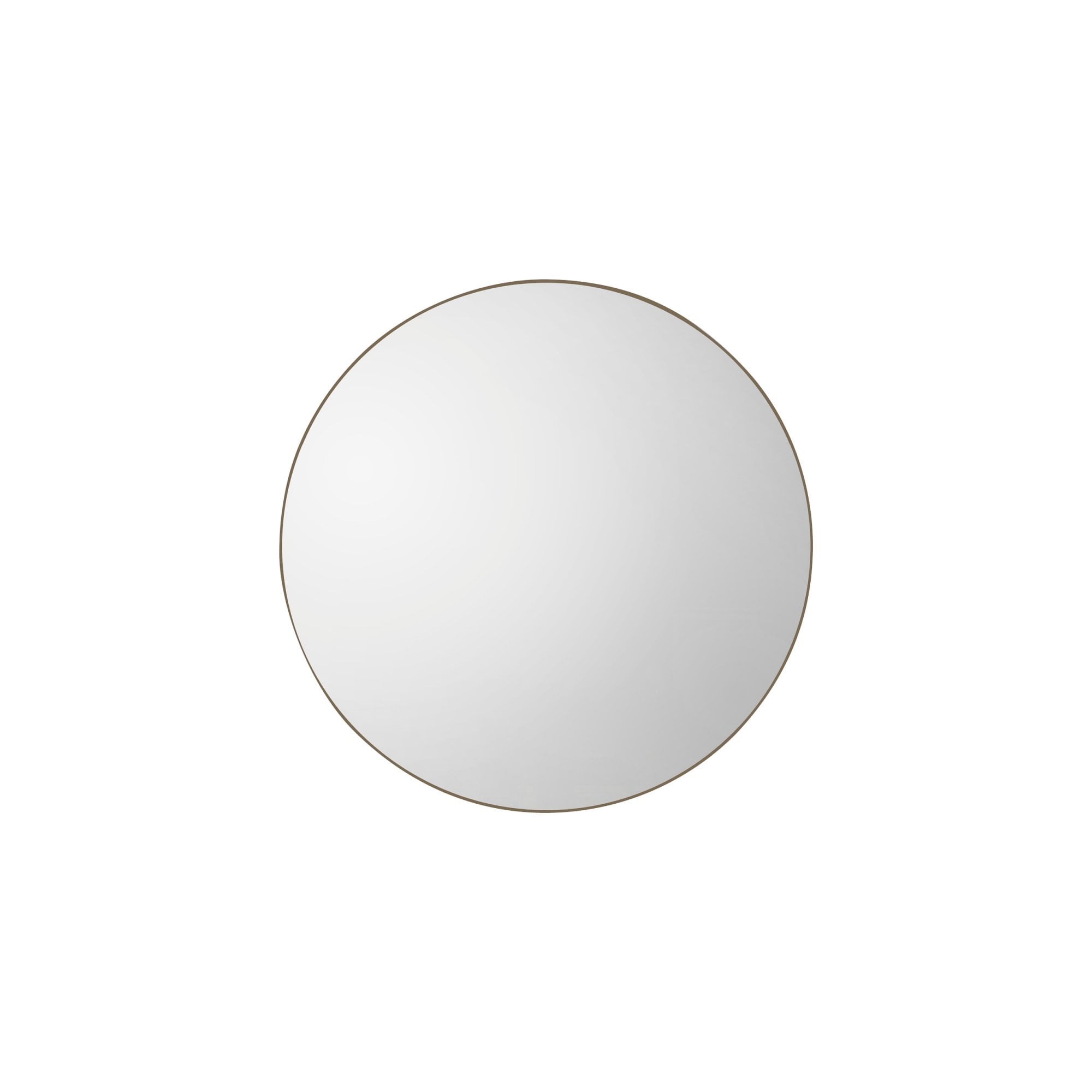 Mura Welshpool Round Wall Mirror - Champagne Gold