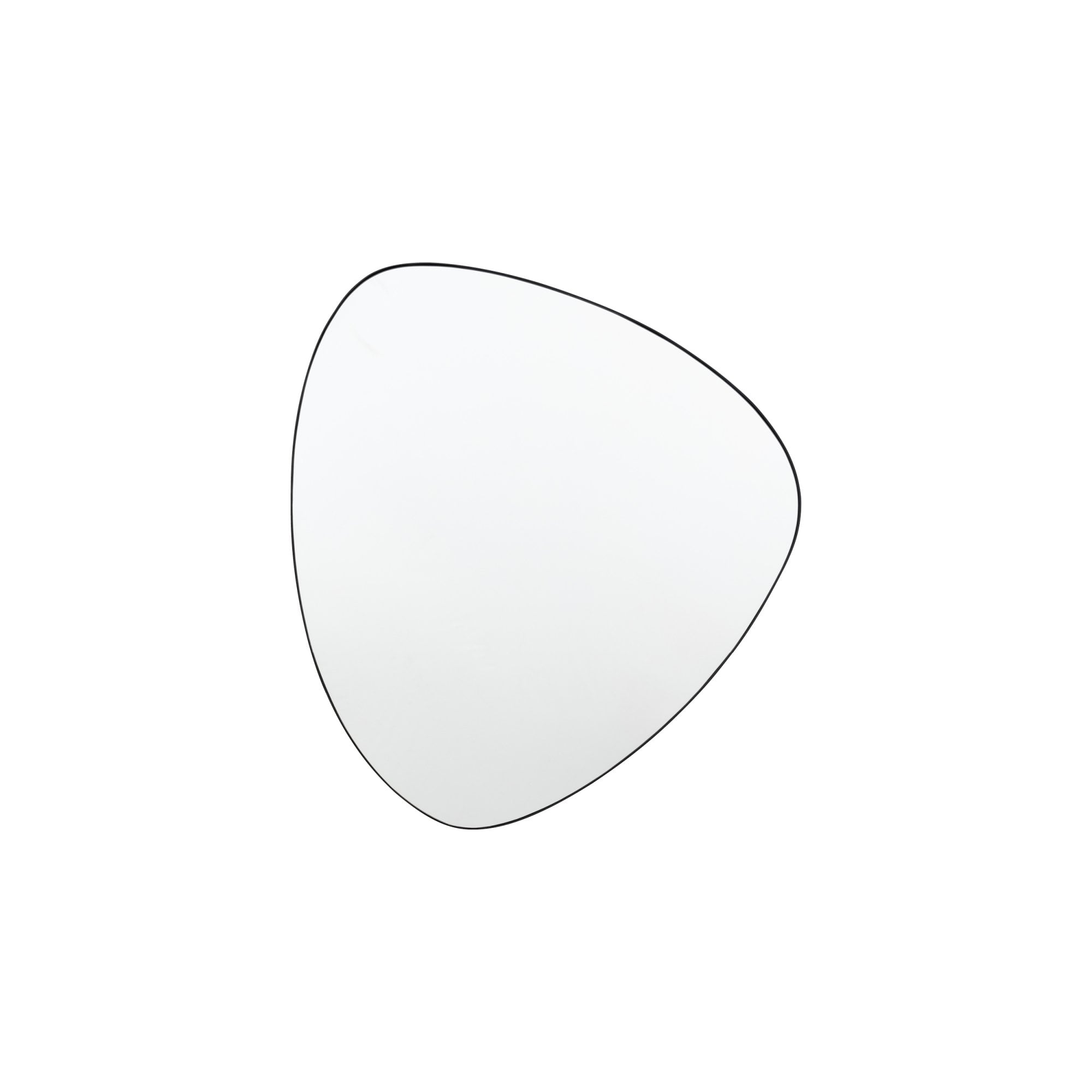 Mura Loftus Large Reuleaux Wall Mirror - Matt Black