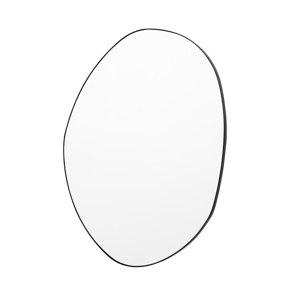 Mura Loftus Oval Wall Mirror - Matt Black