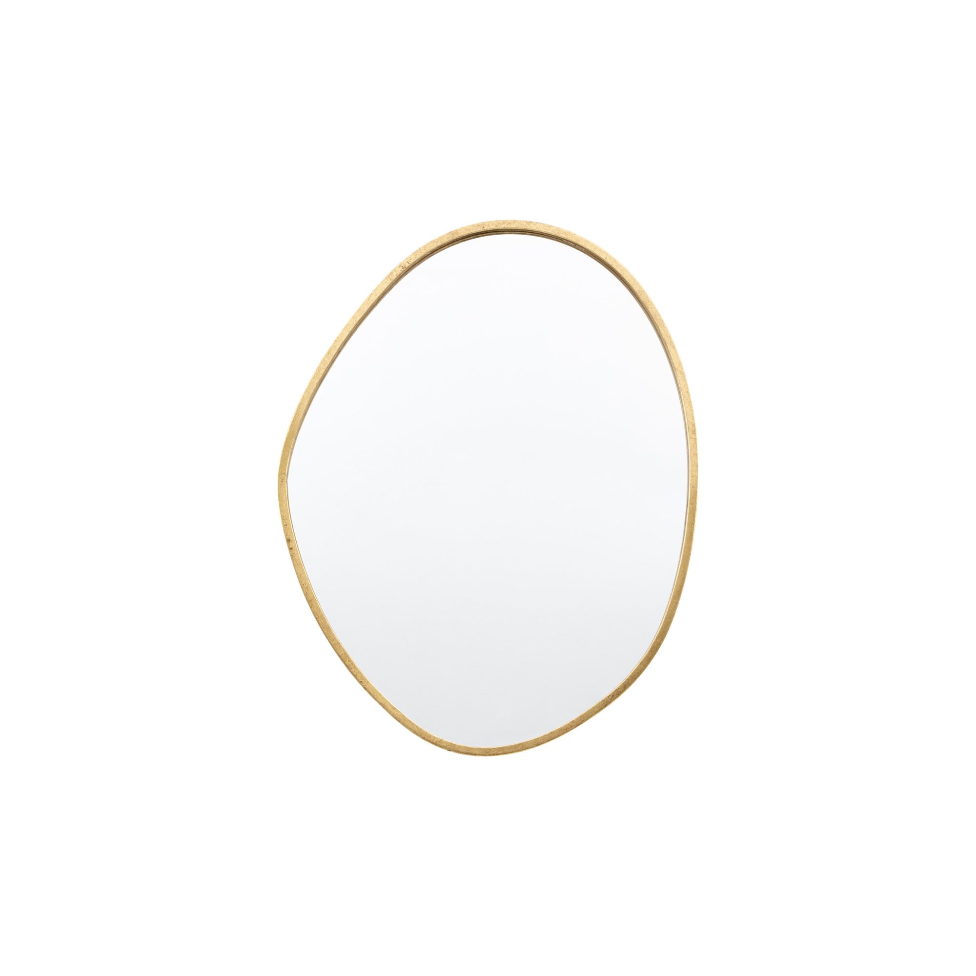 Mura Loftus Oval Wall Mirror - Aged Gold