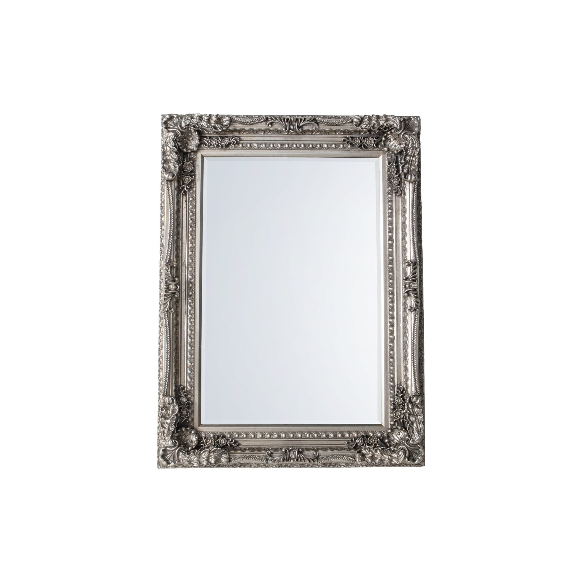 Mura Collier Medium Rectangle Wall Mirror - Silver Leaf