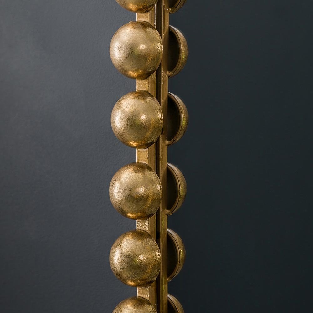 Mura Hayman Ellipse Wall Mirror - Aged Gold