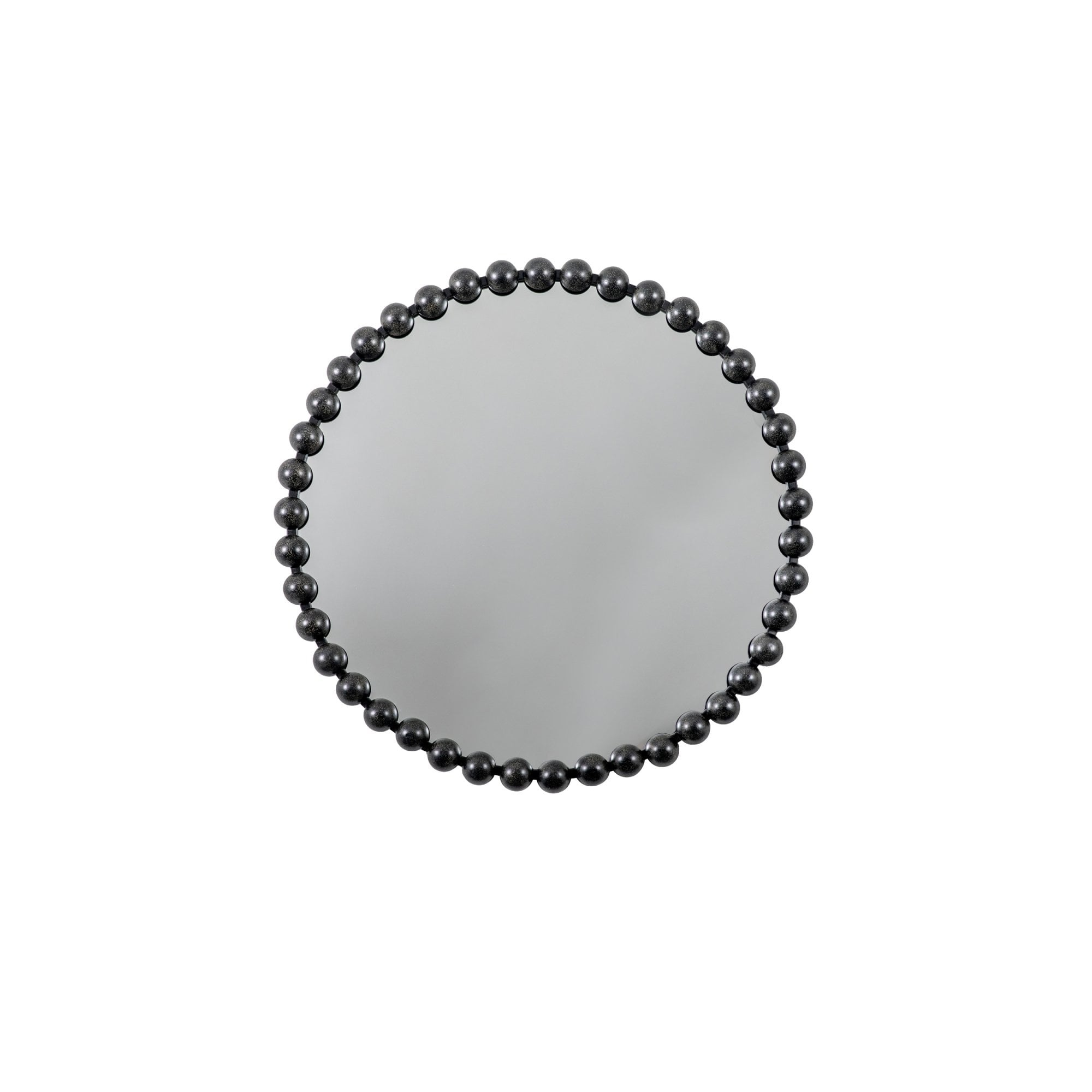 Mura Hayman Round Wall Mirror - Aged Black