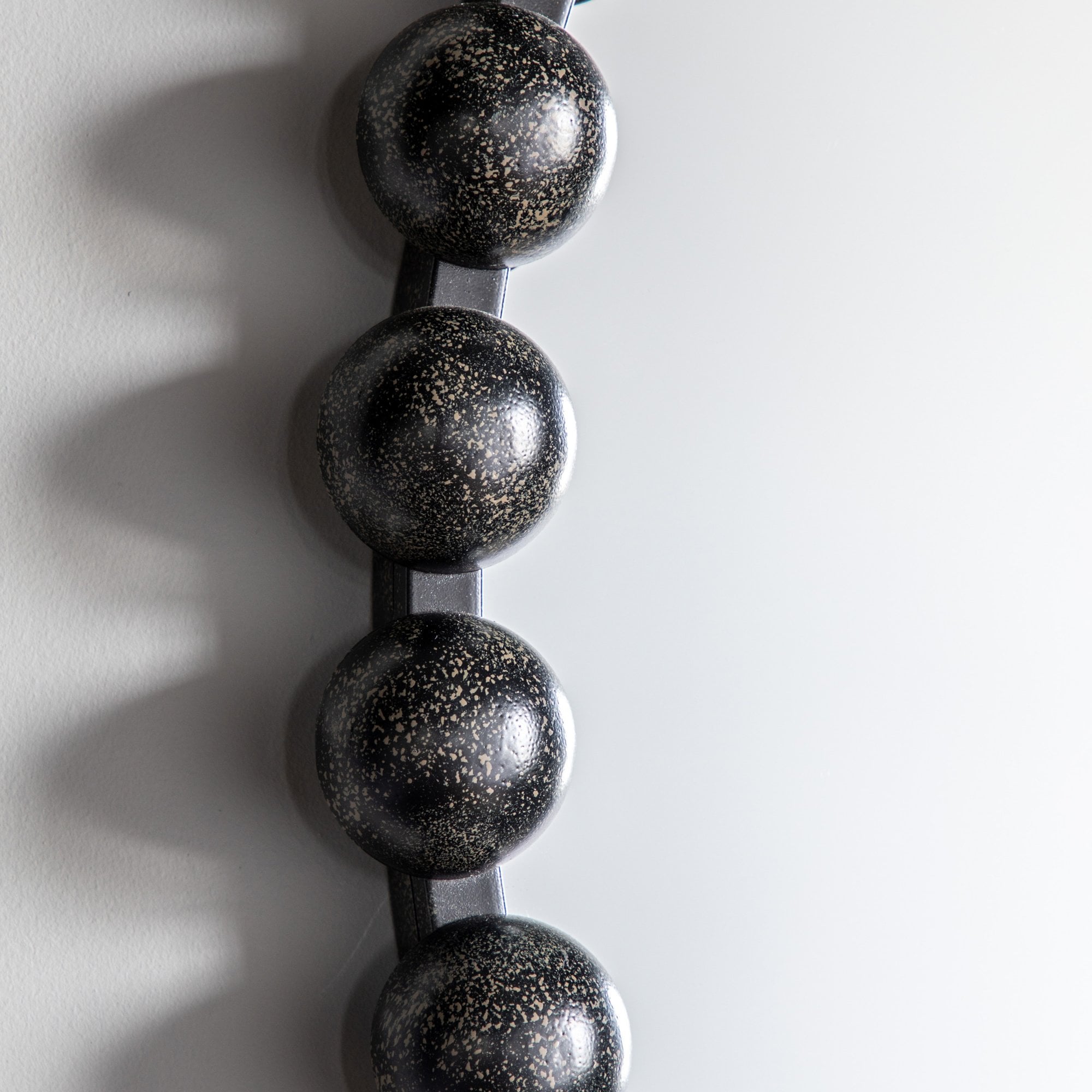 Mura Hayman Round Wall Mirror - Aged Black