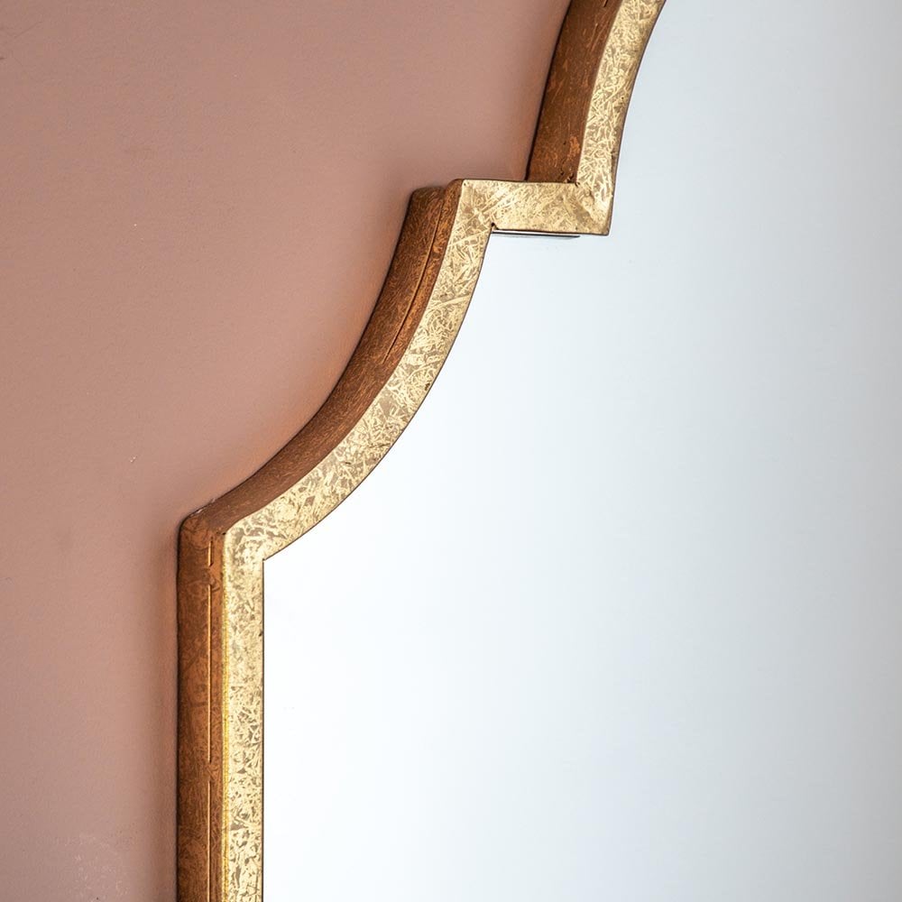 Mura Benara Arch Wall Mirror - Aged Gold