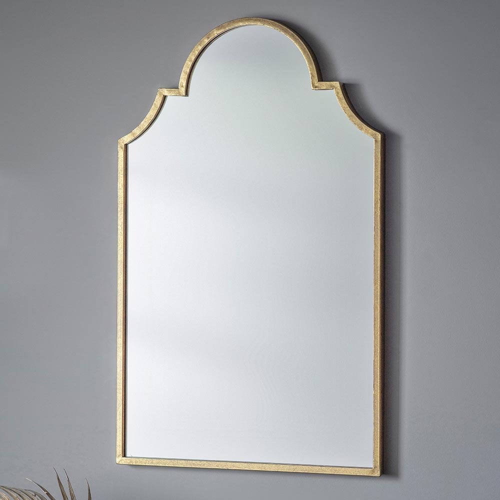 Mura Benara Arch Wall Mirror - Aged Gold