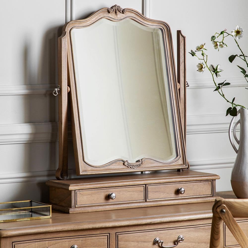 Mura Cambridge Table Top Mirror - Mindi Wood