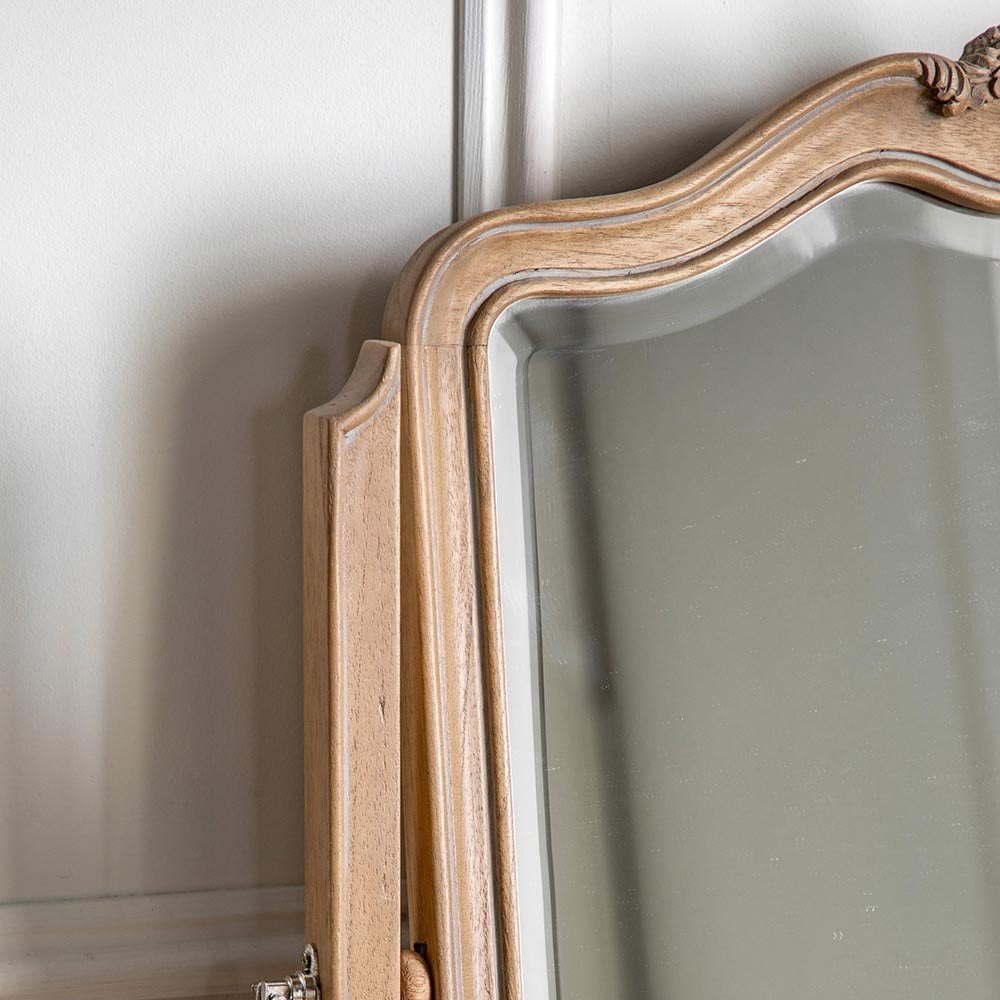 Mura Cambridge Table Top Mirror - Mindi Wood