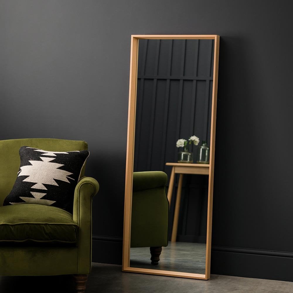 Mura Hope Full Length Mirror - Oak Veneer