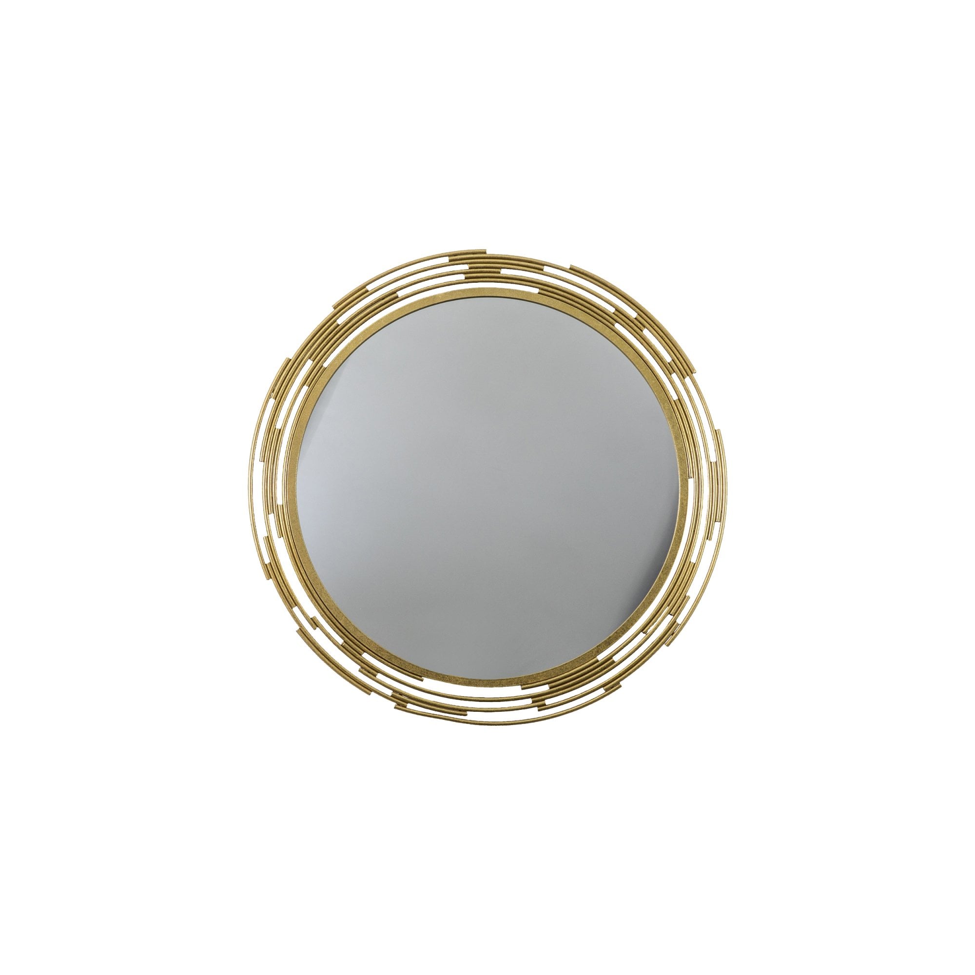 Mura Napoleon Round Wall Mirror - Gold Painted