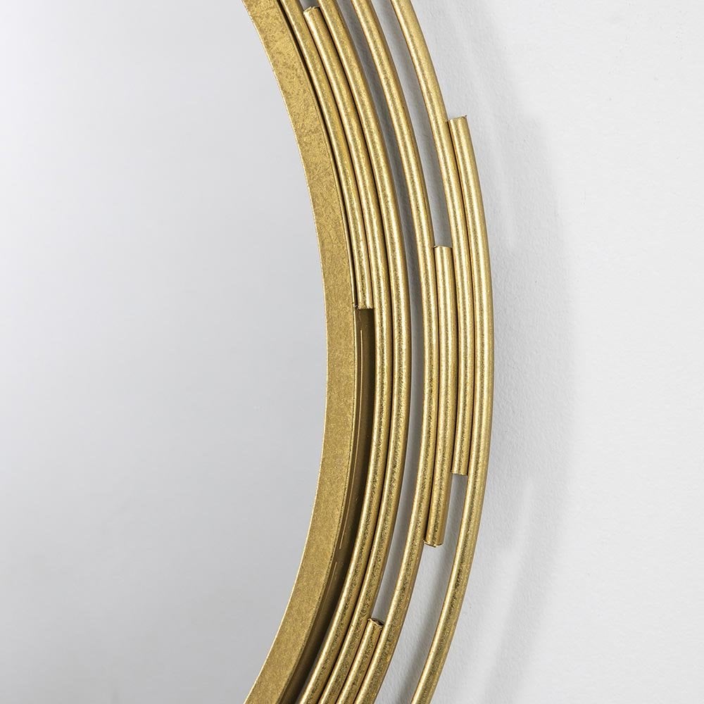 Mura Napoleon Round Wall Mirror - Gold Painted