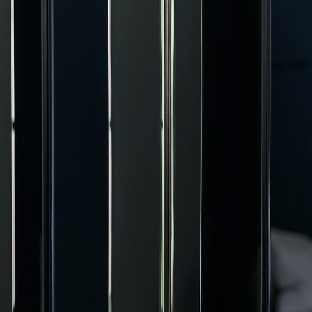 Mura Lakeside Rectangle Wall Mirror - Black, Smoked & Clear Glass